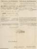 WITHDRAWN. Printed Ship's Papers signed by Thomas Jefferson as President of the United States and James Madison as Secretary of State