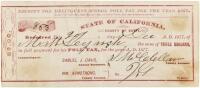 Receipt for Delinquent School Poll Tax for the Year 1877, Butte County, California
