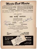 Original playbill for the 1951 production of The Rose Tattoo signed by two directors