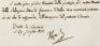 Manuscript document in Italian, signed by Napoleon - 2