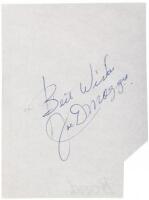 Autograph of Joe DiMaggio