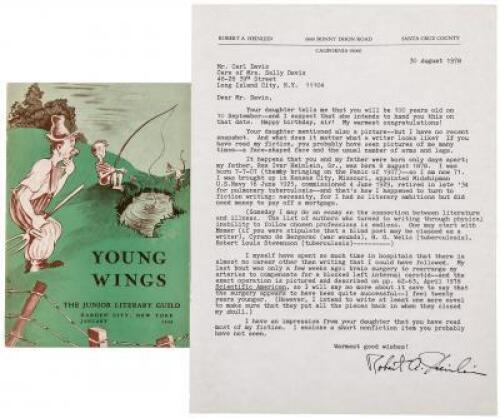 TLS with copy of "Young Wings" with essay "Some Day I Expect to Go to the Moon"