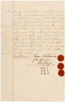 Land lease signed by Queen Emma of Hawaii and by her attorney in fact, Alxr J. Cartwright of Baseball Hall of Fame, and Cecil Brown, signer of Hawaii Constitution.