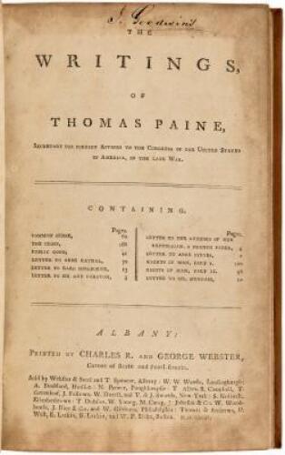 The Writings of Thomas Paine