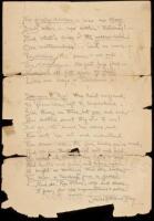 Our Kind of Man - original manuscript