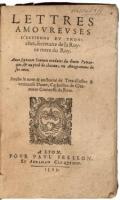 Lettres Amoureuses D'Estienne du Tronchet...Avec Septante Sonnets Traduits du Divin Petrarque...