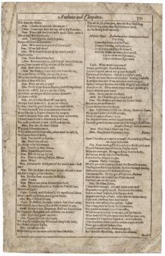 Original Leaf from the First Folio edition of