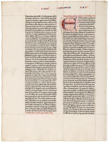 Leaf from the 1462 Fust and Schoeffer Bible