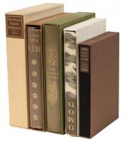 Five volumes of literature published by the Limited Editions Club