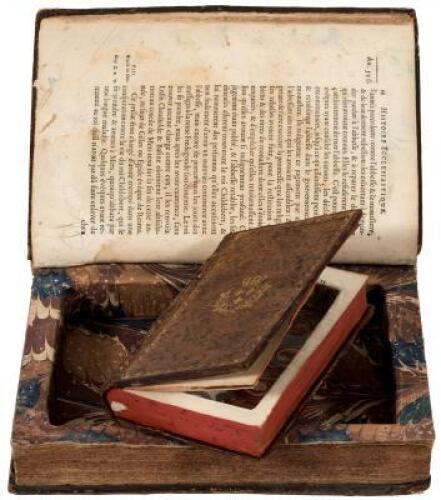 Two book safes made from early printed books in period bindings