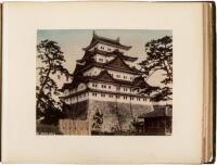 Album with 52 mounted hand-colored albumen photographs of Japan