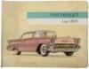 Chevrolet for 1957 - Full color trade catalog