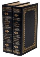 Two Easton Press volumes by Margaret Thatcher, signed