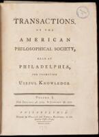 Transactions of the American Philosophical Society, Held at Philadelphia, for Promoting Useful Knowledge