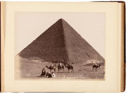 Album of 49 original albumen photographs of Egypt and Spain by Felix Bonfils and others