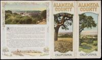 Alameda County, California - illustrated brochure with large map