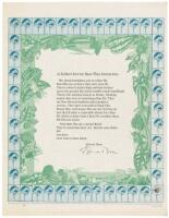 Five letterpress poetry broadsides from Cadmus Editions, signed