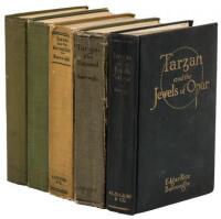 Five first editions of Tarzan books, all published by A.C. Mclurg