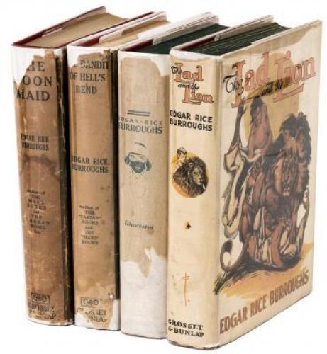 Four non-Tarzan titles by Edgar Rice Burroughs published by Grosset & Dunlap