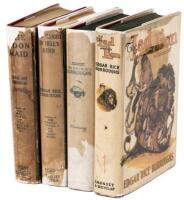Four non-Tarzan titles by Edgar Rice Burroughs published by Grosset & Dunlap