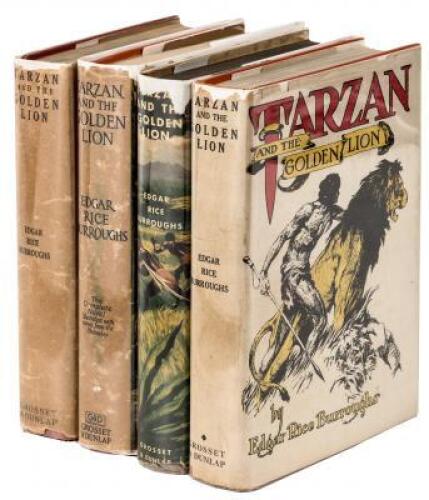 Tarzan and the Golden Lion - four Grosset & Dunlap editions