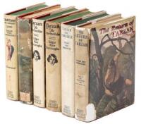 Six Grosset & Dunlap reprints of Tarzan novels