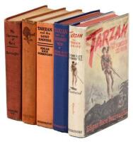 Five first editions of books by Edgar Rice Burroughs