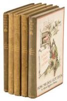 Five volumes from the author's "Hollow Tree Stories"