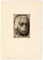 Two etchings by K&auml;the Kollwitz, including a self-portrait