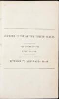 Supreme Court of the United States. The United States vs. Henry Dalton. Appendix to appellant's brief