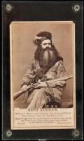 Carte de Visite of California Hunter and Trapper Seth Kinman