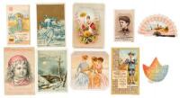 Collection of trade cards and ephemera