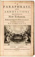 A Paraphrase, and Annotations Upon all the Books of the New Testament, Briefly Explaining all the Difficult Places Thereof