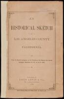 An Historical Sketch of Los Angeles County, California