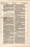 A Leaf from the 1611 King James Bible with "The Noblest Monument of English Prose" by John Livingston Lowes & "The Printing of the King James Bible" by Louis I. Newman