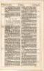 A Leaf from the 1611 King James Bible with "The Noblest Monument of English Prose" by John Livingston Lowes & "The Printing of the King James Bible" by Louis I. Newman