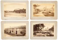 Four original albumen photographs, mounted to card