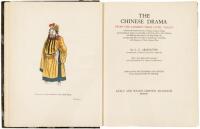The Chinese Drama from the Earliest Times Until Today.