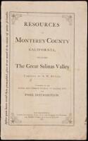 Resources of Monterey County, California, Including the Great Salinas Valley