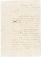 Autograph letter, signed, from U.S. Consul to the Captain General of Cuba regarding the U.S. Schooner Porpoise