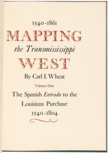 Bound volume of prospectuses for Wheat's Mapping the Transmississippi West
