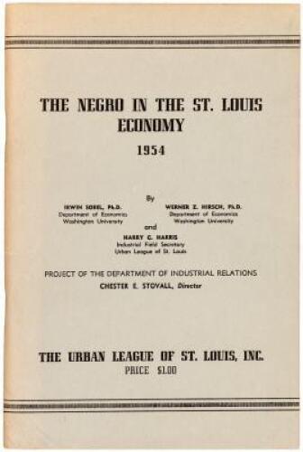 The Negro in the St. Louis Economy, 1954