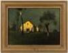 Original oil on canvas of an old Spanish Church
