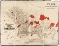 Map of Oakland Showing Real Estate and Electric Railways of the Realty Syndicate - William J. Dingee's Map of Oakland and Vicinity