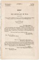 Report of the Secretary of War, Communicating a copy of W.H. Sidell's Survey of a Route for a Railroad from the Great Bend, on Red River, to Providence, on the Mississippi