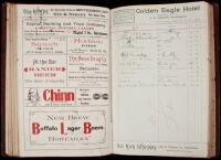 Manuscript Register from the Golden Eagle Hotel, Sacramento, California