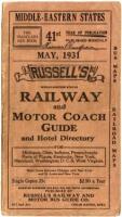 Russell's Middle-Eastern States Railway and Motor Coach Guide and Hotel Directory for Michigan, Ohio, Indiana, Pennsylvania, Parts of Illinois, Kentucky, New York, Maryland, Washington, D.C. & West Virginia