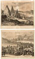 Four copper-engraved plates from Ogilby's Africa