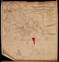 Official map of Sacramento City and Suburban Tracts, Sacramento County, Cal. Compiled from plats of record and from official and private surveys... Drawn by H.A. Daae, C.E.