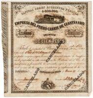 Group of ten documents relating to railroads in Cuba